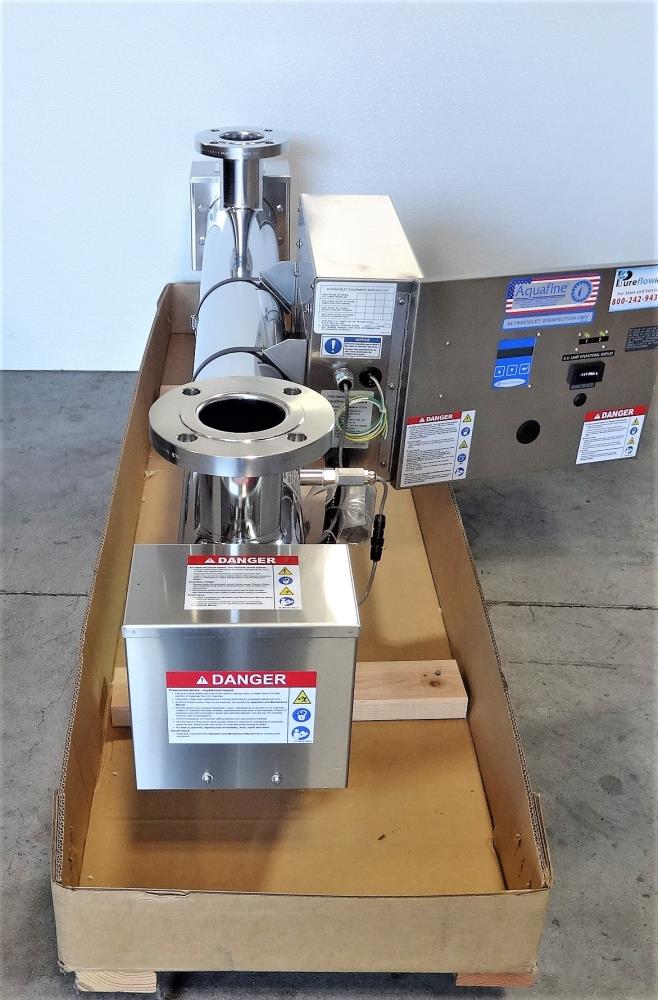 Aquafine HX02CDL Ultraviolet Disinfection Unit, 3" 150# Flanges, Stainless Steel